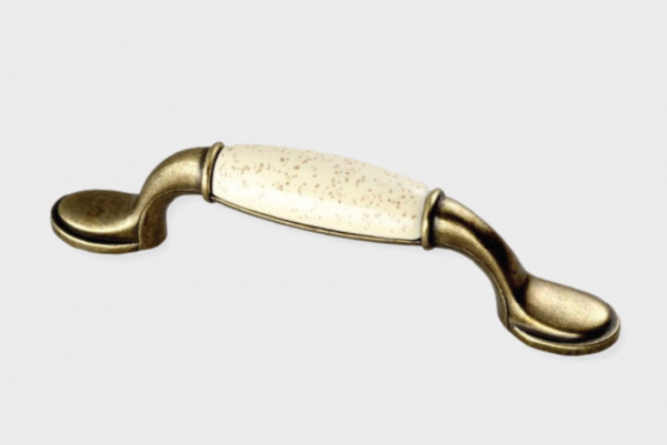 Ручка скоба UP 012 96 Бронза Керамика букет 