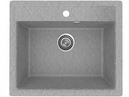 Мойка квадратная PR-M565 Светло-серый (без сифона)