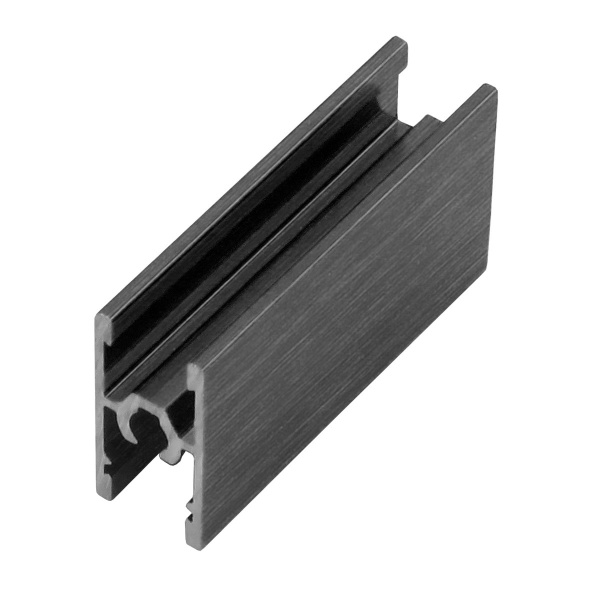 Делитель двухсторонний со стяжкой Графит брашированный 5900 мм