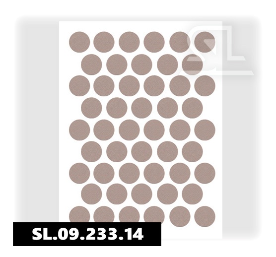 Пластиковые заглушки самоклеящиеся 14мм для евровинта L3035 PACIFIC