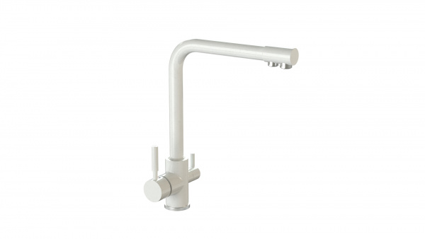 Смеситель MG006 Q1 Белый лёд глянец