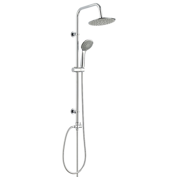 Душевая стойка GRUNAN 10050 Хром с лейкой и тропическим душем OSGARD