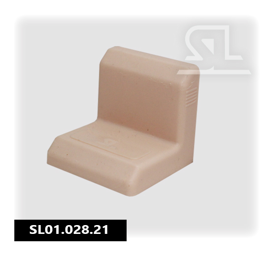 Уголок 28х28 мм металлический с декоративной накладкой A Agac Бежевый SL