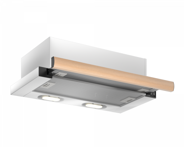 Вытяжка ELIKOR Интегра 50П-400-В2Л Белый Дуб неокрашенный