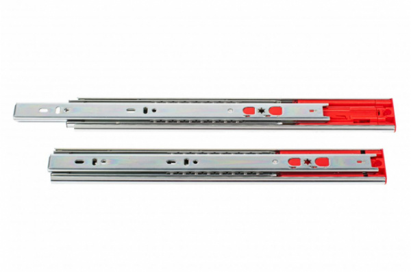 Направляющая шариковая 45\450 мм PUSH OPEN с доводчиком SETE 30 кг.