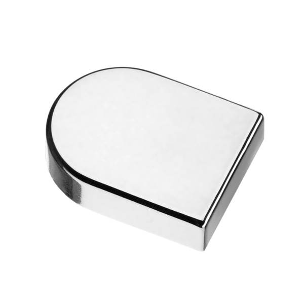 Заглушка для петель под стекло овальная Хром Lemax