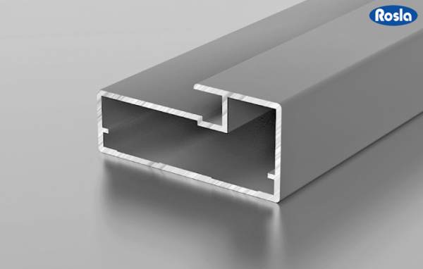 Профиль F1-19 рамочный широкий Серебро Rosla