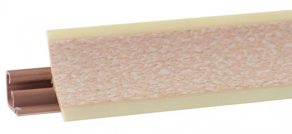 Плинтус LB-23 3м Румба (Мрамор розовый) 