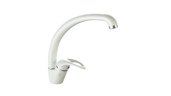 Смеситель КМ008 Q1 Белый лёд матовый