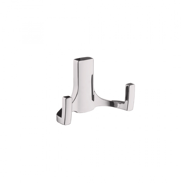 Крючок 2х рожковый KR 0330 SC Хром матовый KERRON 25 кг.