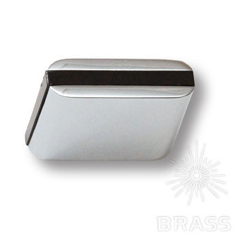 Ручка кнопка 429025 Хром Коричневый