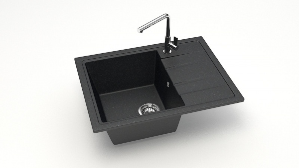 Мойка прямая F150 Q4 Чёрный матовый