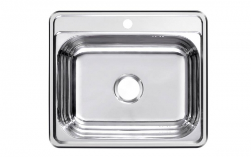 Мойка врезная квадратная Ионико 580х500 Нержавейка полированная