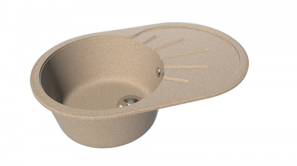 Мойка овальная Арктур Сандал глянец