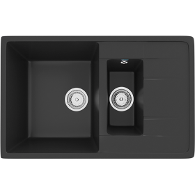 Мойка двойная U205 Ультра-чёрный