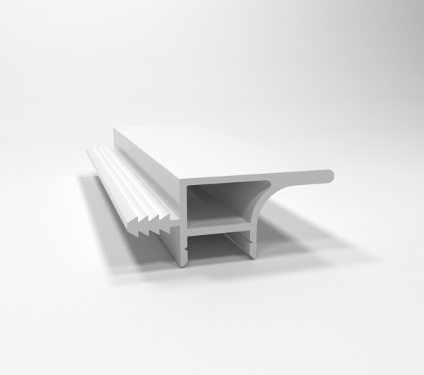 Профиль фальш-ручка для верхних модулей под светодиодную ленту L=4050 Белый