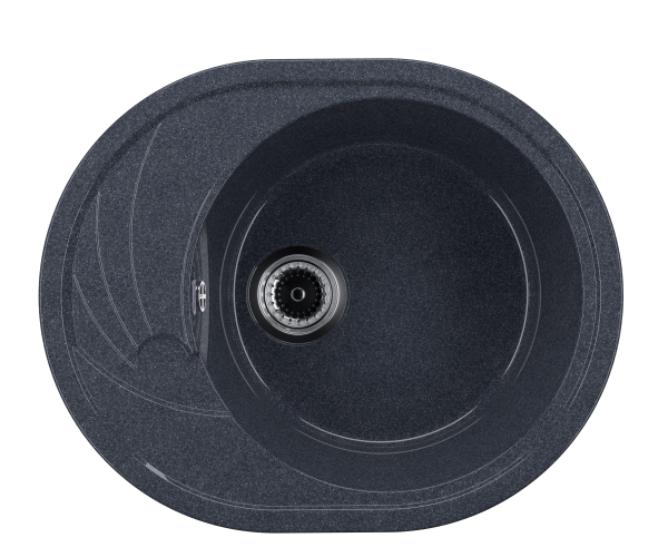 Мойка глянцевая овальная U403 Brilliant Антрацит 