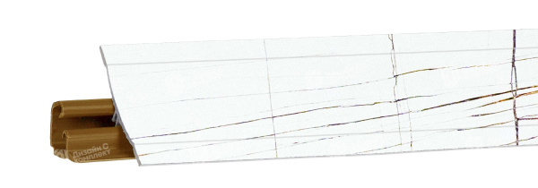 Плинтус LB 231 Белый Тунис 3,0 м 130