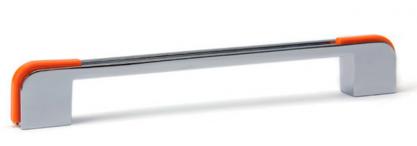 Ручка скоба Deco 160 Хром Оранжевый