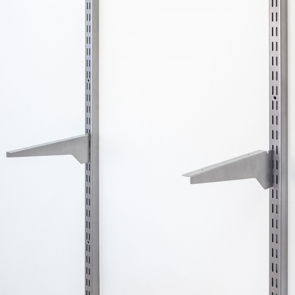 Кронштейн усиленный для полки ЛДСП 250 Серый комплект GARDIE