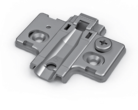 Монтажная планка SAMET CLIP-ON 3D для петель IMPRO дистанция 7 мм