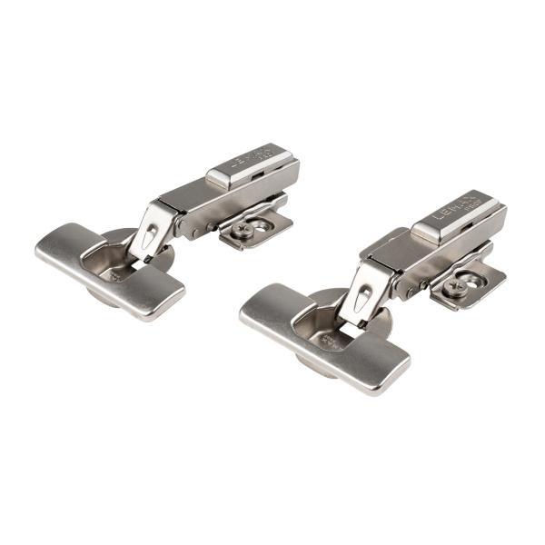 Петля накладная 105* с довод. CLIP-ON Lemax softly clap с эксцентриком  набор 2 шт.