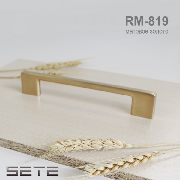 Ручка рейлинг 819 224 Золото матовое