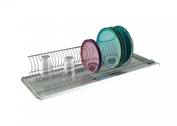 *Сушка для посуды 800 Хром одноуровневая SIDERPLAST