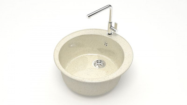 Мойка круглая Браун Z510 Q3 Бежевый фреш глянец