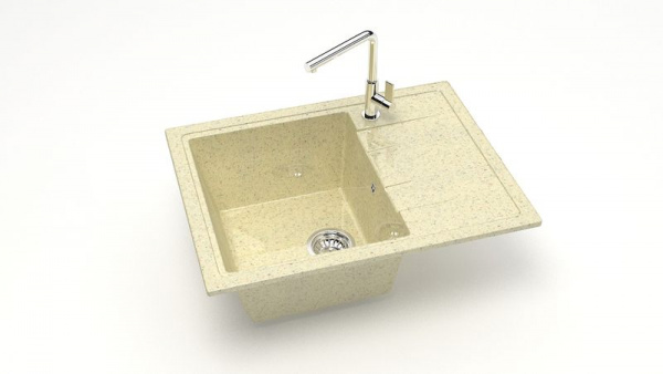 Мойка прямая Анастасия Z150 Q3 Бежевый фреш глянец