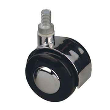 Колёсная опора 50 мм поворотная усиленная с резьбой М10 30 кг Чёрный ФФМ