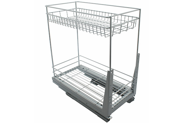 Корзина нижнего монтажа 500 Хром с фиксацией AMIX