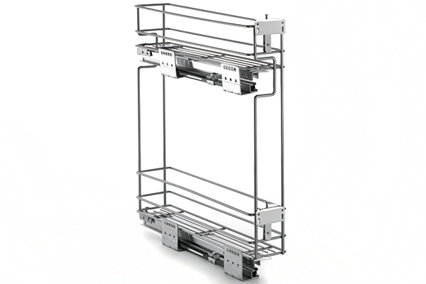 Направляющая шариковая скрытая 450 мм левосторонняя с доводчиком Unihopper для корзин 30 кг.