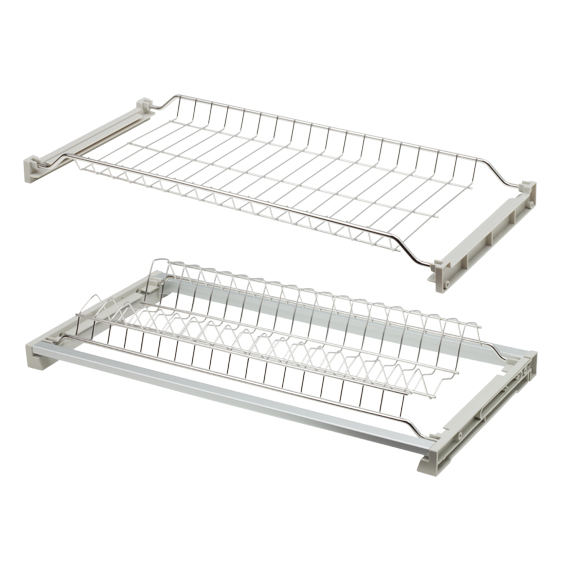 Сушка для посуды 500 2-х уровневая Нержавеющая сталь пруток Kalibra