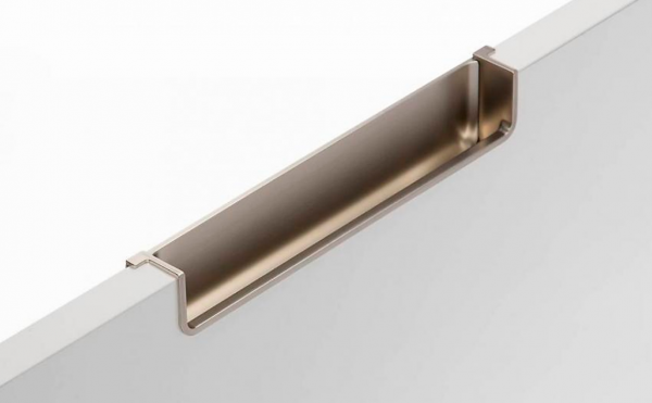 Ручка врезная Nest 212 Никель шлифованный фасад 19 мм