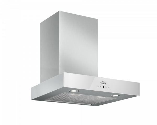 Вытяжка ELIKOR Агат 60Н-1000-Е4Д Нержавеющая сталь Белое стекло