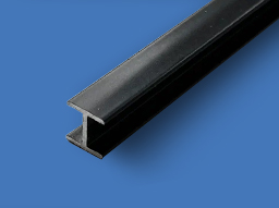 Плата стыковочная для панели 6мм "Скиф" и "АМК-Троя" длина 600мм Чёрный матовый Алкона