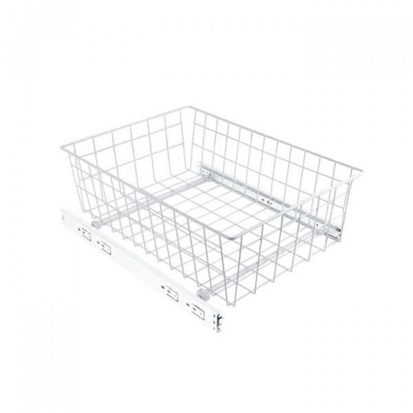 Корзина на шариковых направляющих 335х475х100 Белый Sibo 25 кг.