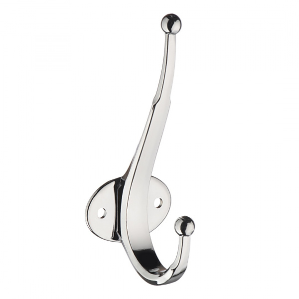 Крючок 2х рожковый KR 0320 Хром KERRON 20 кг.