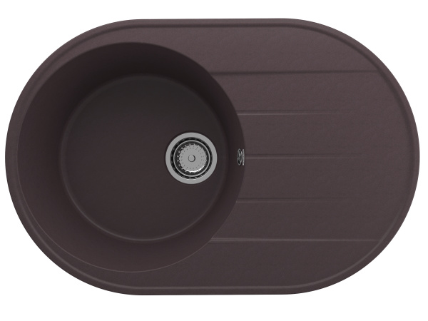 Мойка овальная Quartz Nora 750 Трюфель