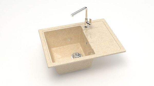 Мойка прямая Анастасия Z150 Q6 Слоновая кость глянец