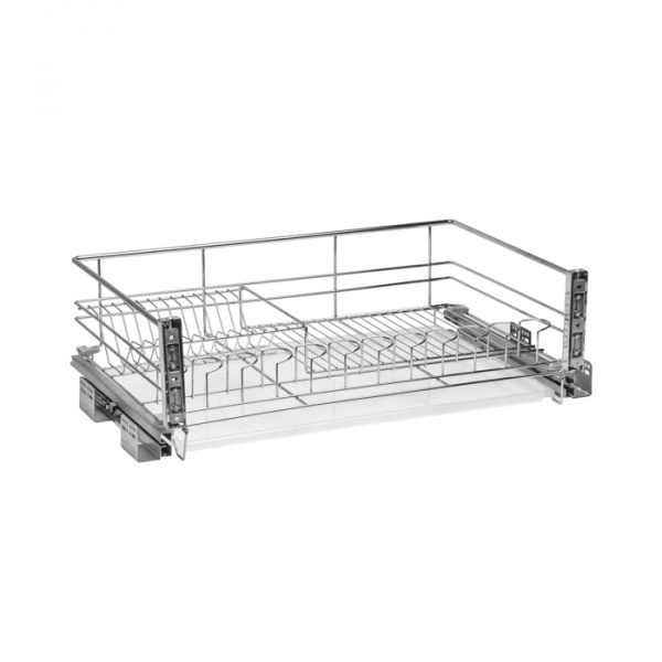 Сушка выкатная в нижнюю базу с доводчиком 800 Хром LOTTI