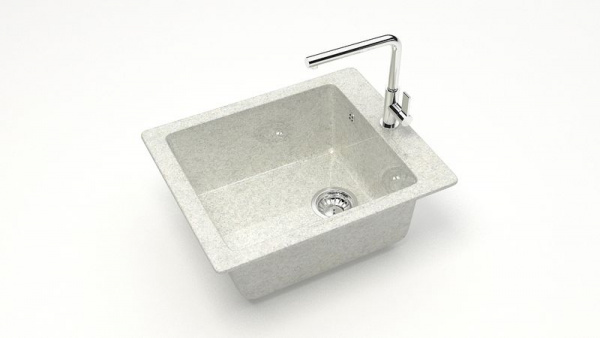 Мойка прямая Линди Z8 Q15 Белый гранит глянец