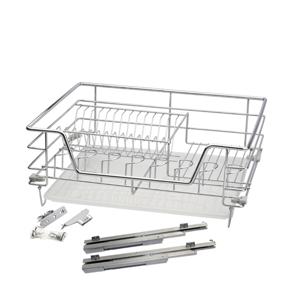 Сушка выкатная в нижнюю базу с доводчиком 800 Хром ALBA