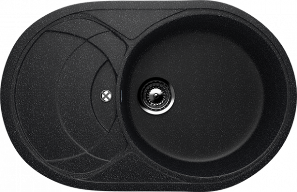 Мойка овальная U110 Чёрный 