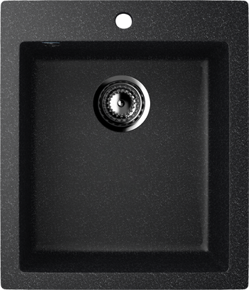 Мойка квадратная U404 Чёрный