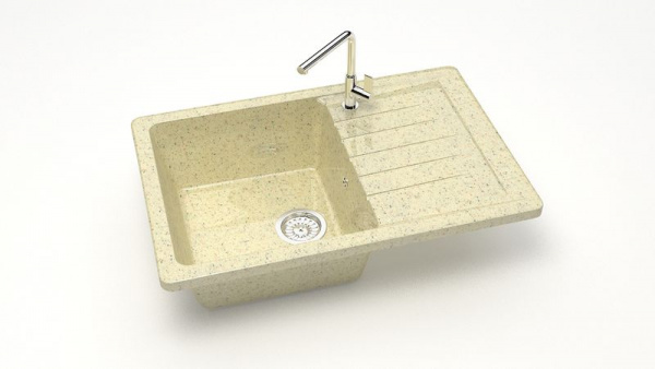 Мойка прямая Энди Z16 Q3 Бежевый фреш глянец