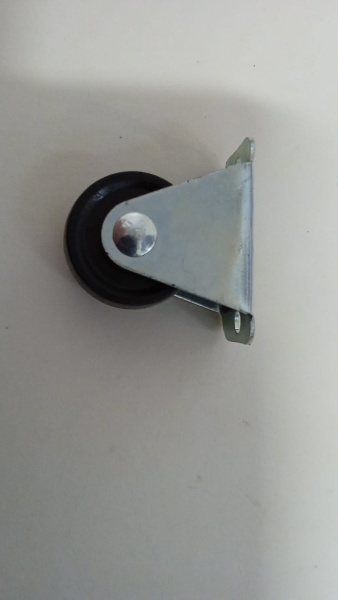 Колёсная опора 25 мм неповоротная Чёрный ФФМ