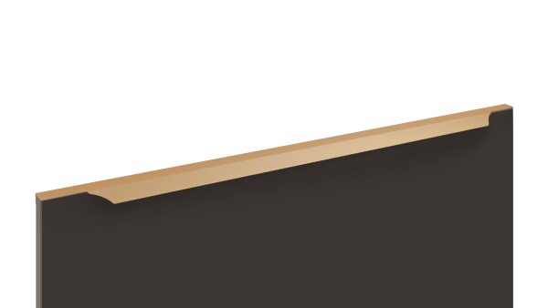 Ручка торцевая WING 114 704/800 Золото матовое Алюминий