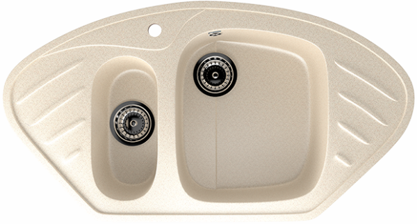 Мойка угловая U105 Бежевый